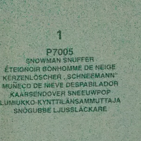 Festive Snowman Ceramic Candle Snuffer NWOT - Picture 8 of 9